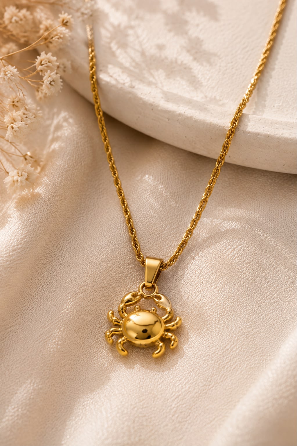 Collar accesorio dama – Dije cangrejo