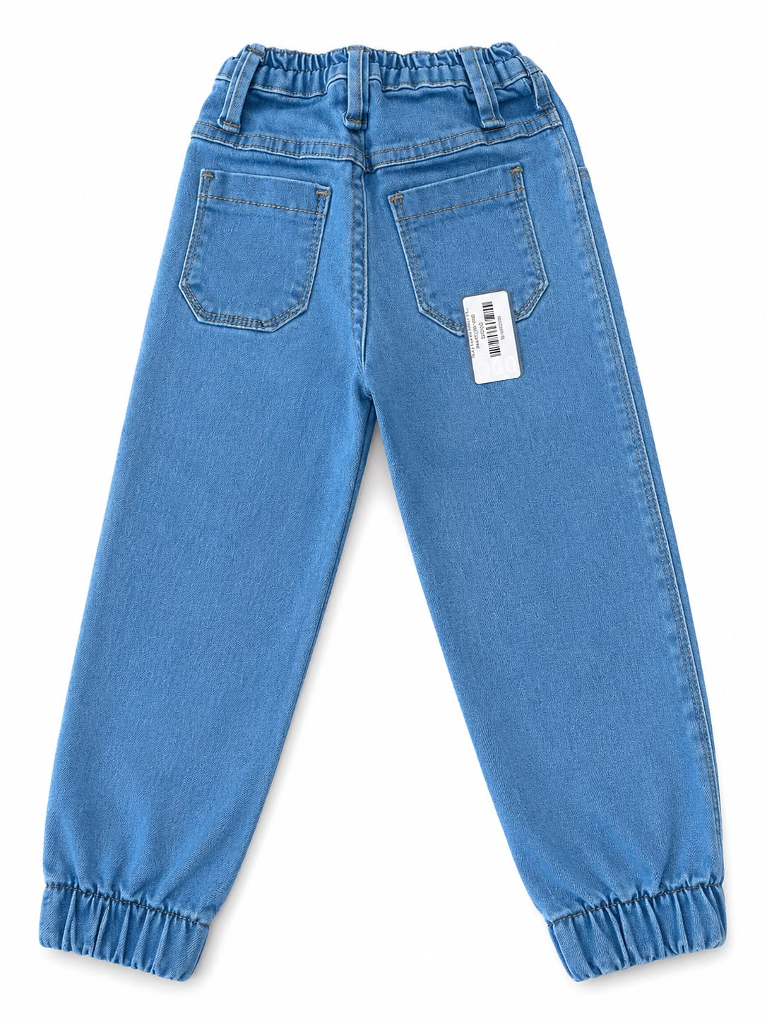 Pantalón niño mezclilla azul claro tipo jogger