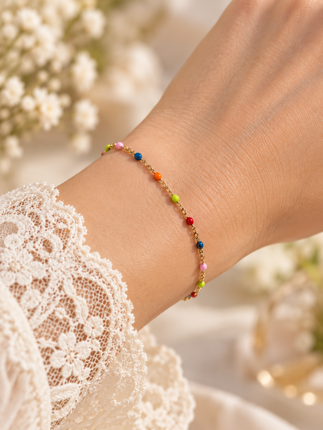 Pulsera dama cuentas decorativas⭐️