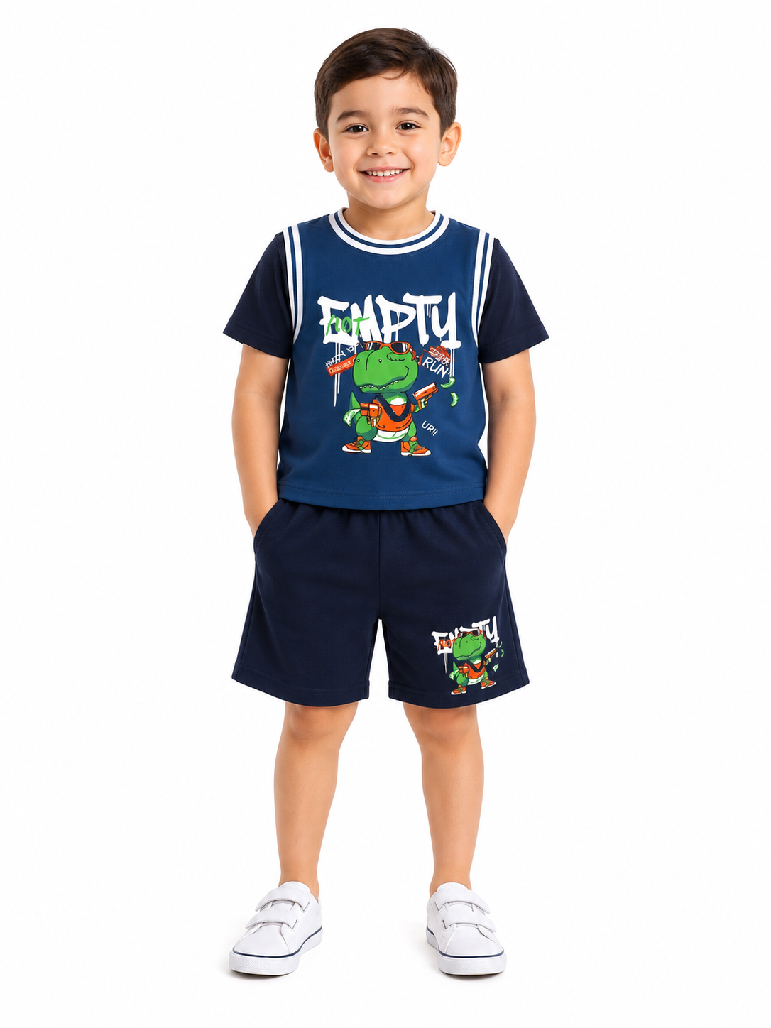 Set niño playera y short estampado