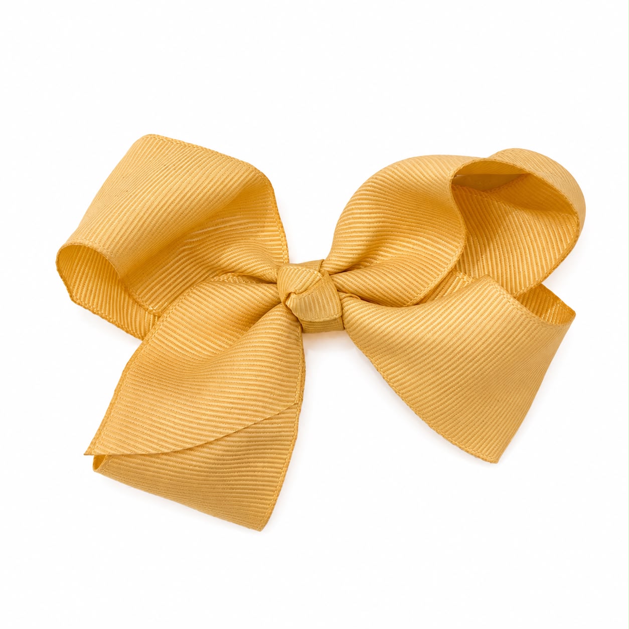 Moño niña amarillo mostaza