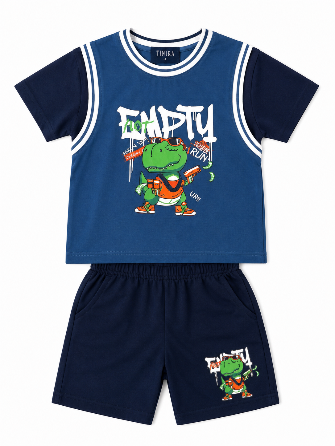 Set niño playera y short estampado