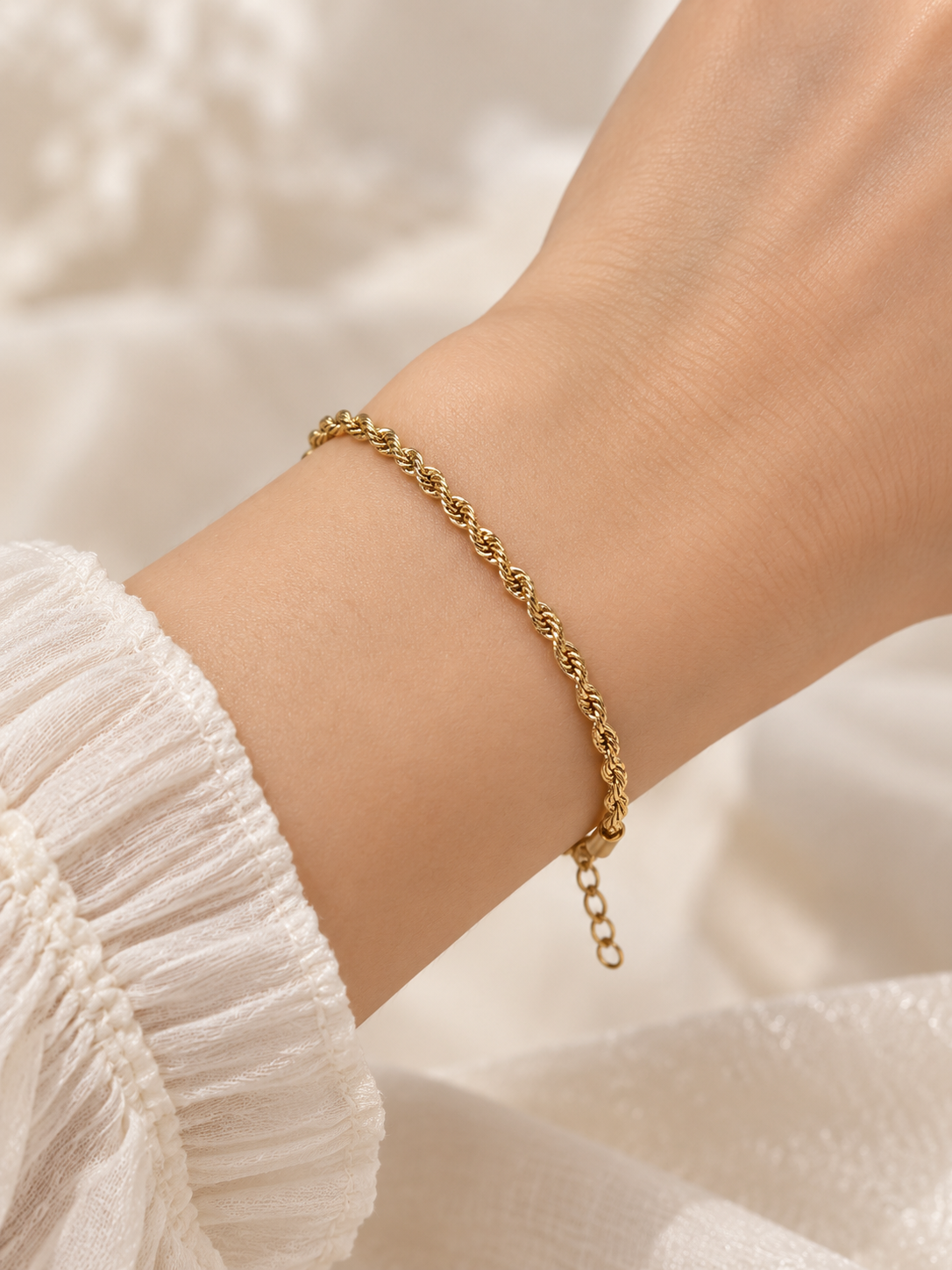 Pulsera dama cadena trenzada