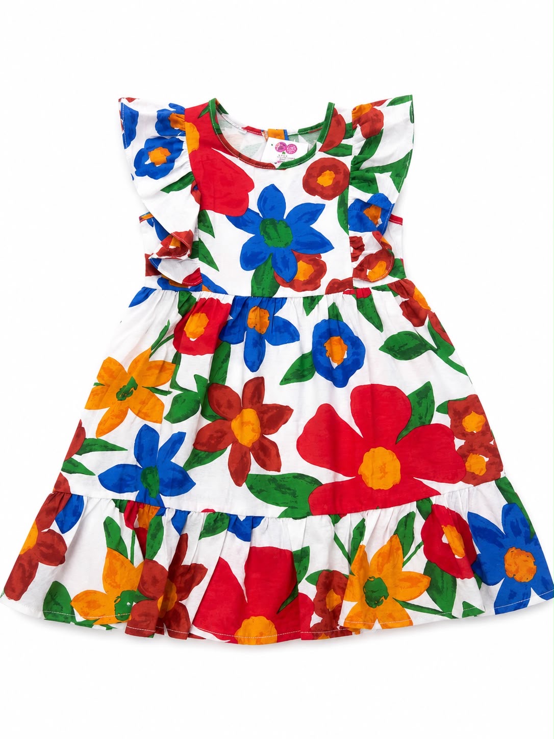 Vestido niña floral multicolor Olanes
