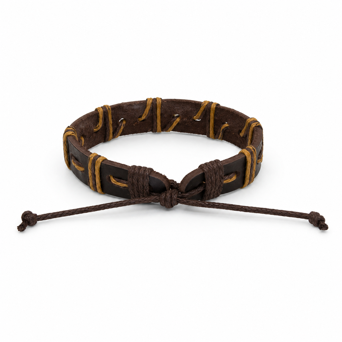 Pulsera caballero ajustable estilo artesanal 🤎