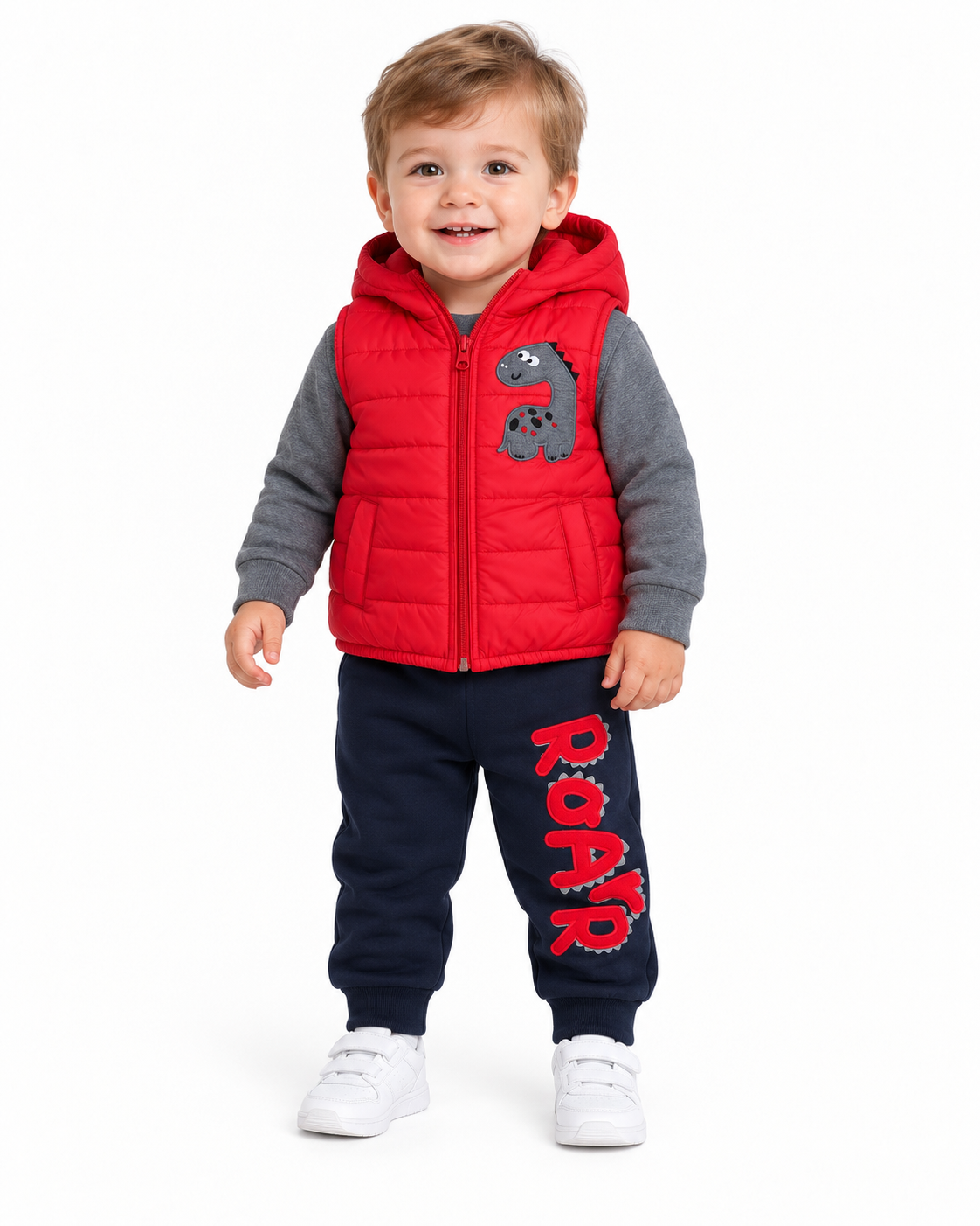 Set niño dinosaurio 3 piezas