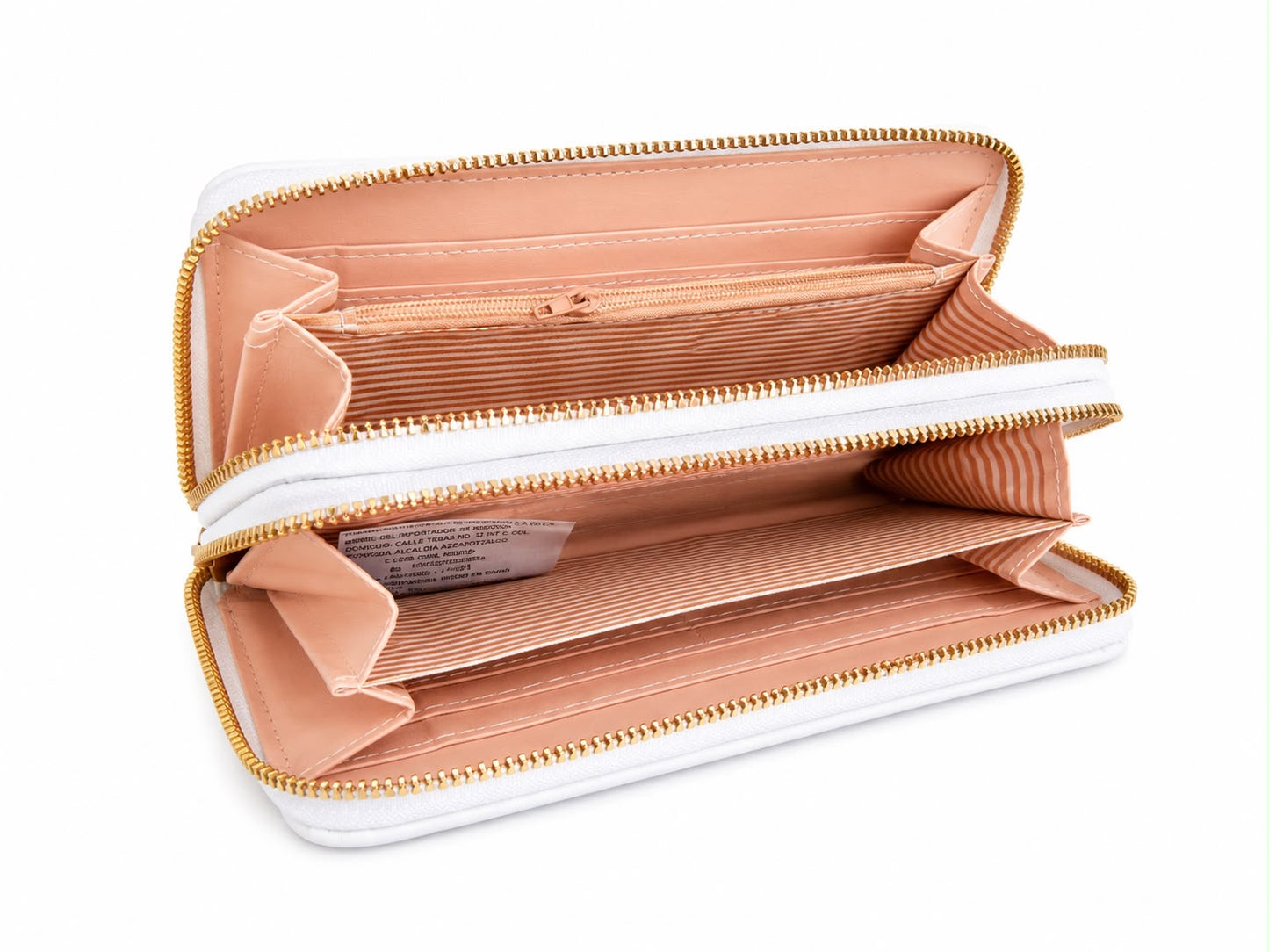 Cartera Dama tipo Wallet blanco elegante