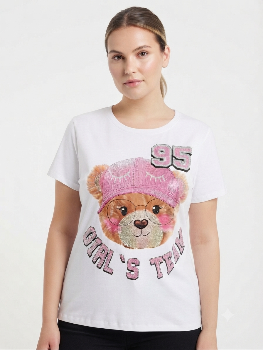 Blusa dama estampado osito Girl’s Team