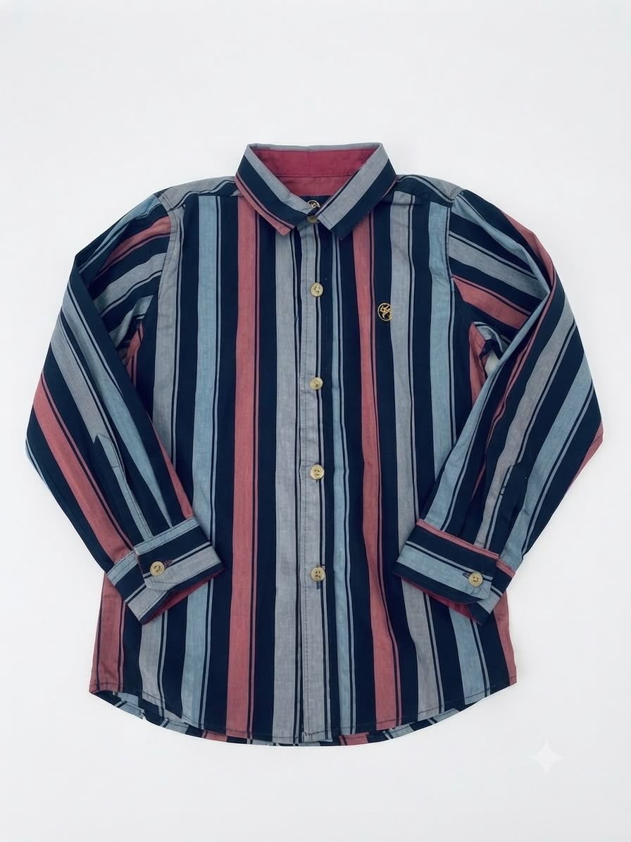 Camisa niño manga larga de rayas