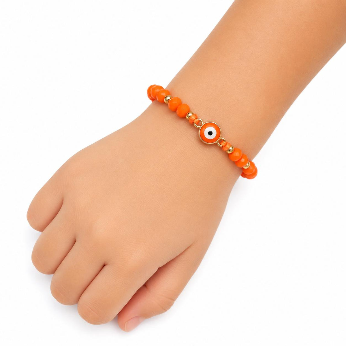Pulsera niña ojo turco naranja 🧿🧡