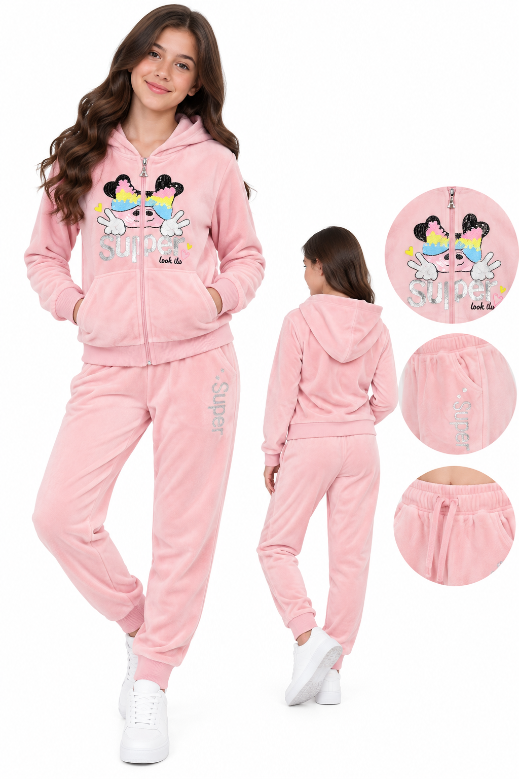 💕 Set niña 3 piezas Dulce Encanto Rosa