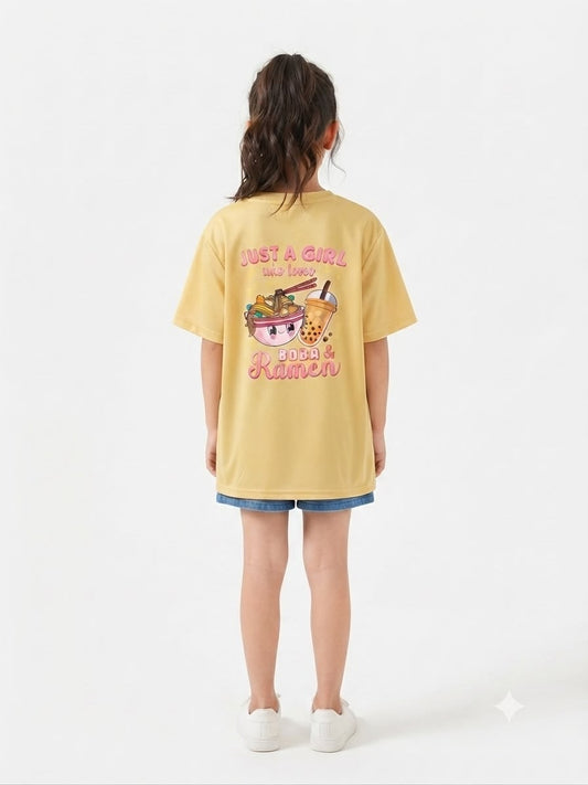 Blusa niña Just a Girl Boba & Ramen