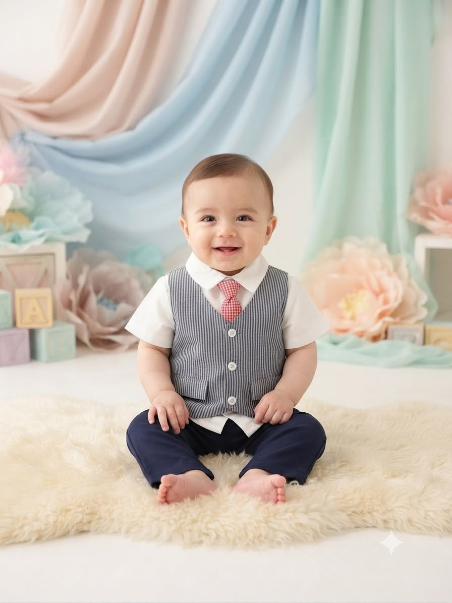 Set niño formal chaleco y corbata