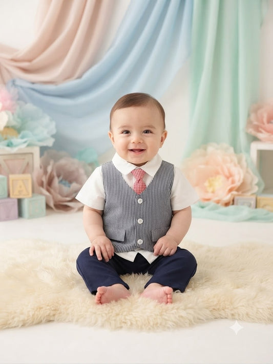 Set niño formal chaleco y corbata