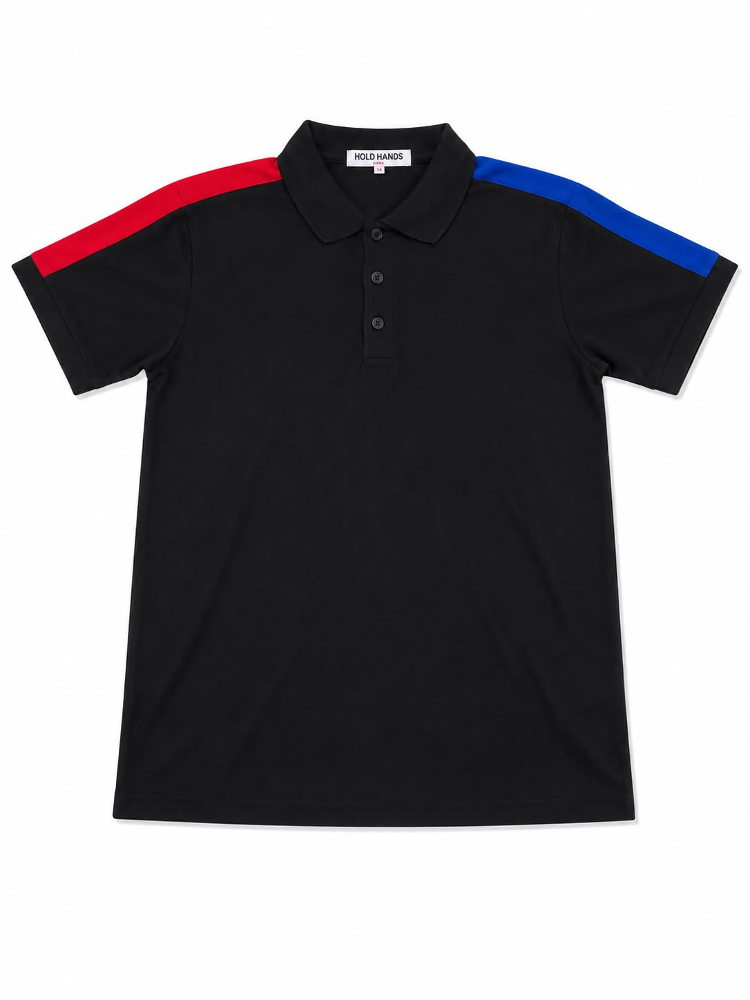 Set niño polo negro con short negro