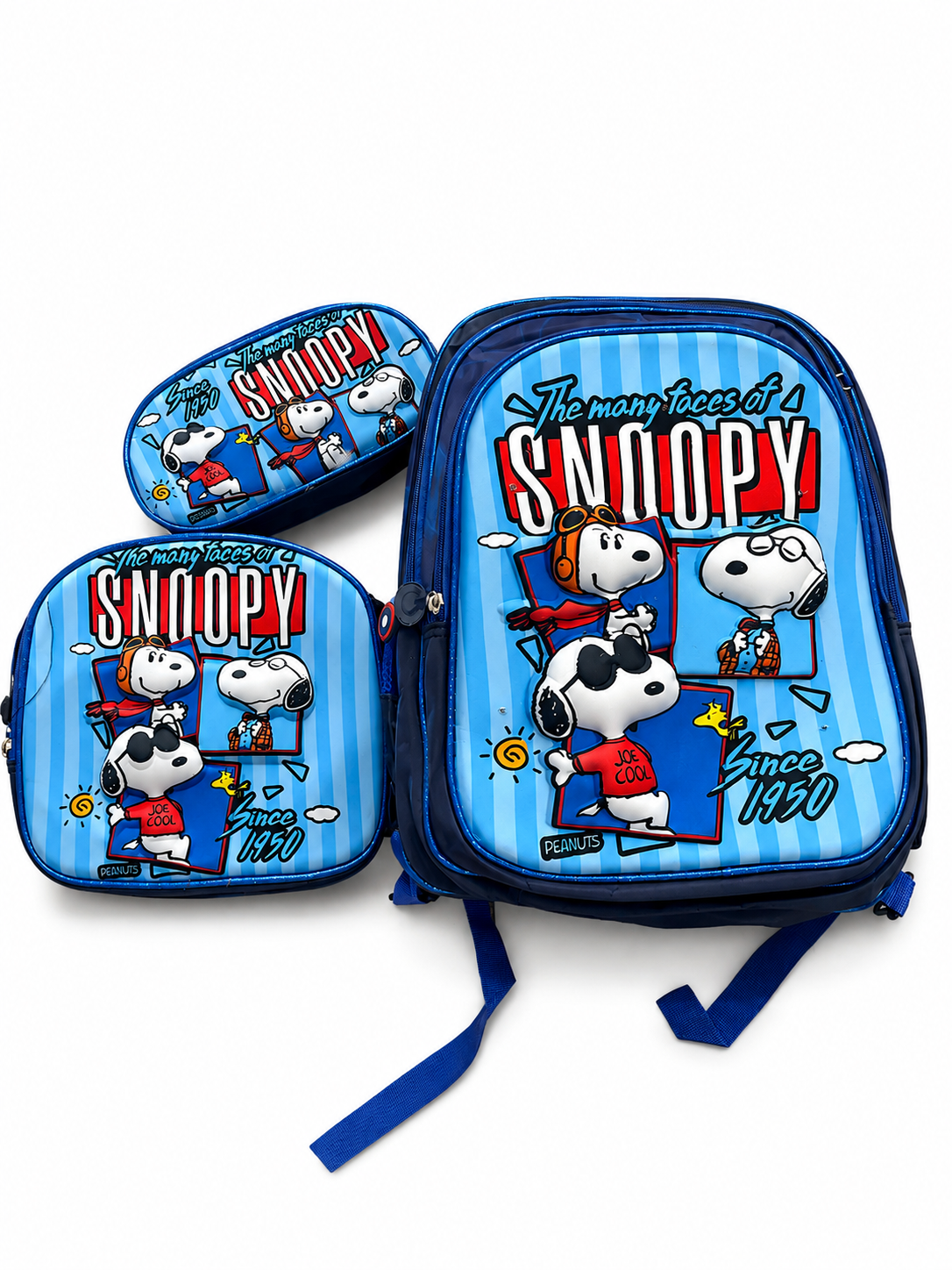 Set mochila infantil escolar Perrito Aventurero 3 piezas