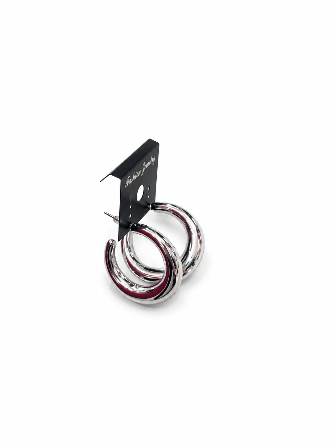Aretes dama argolla plateada