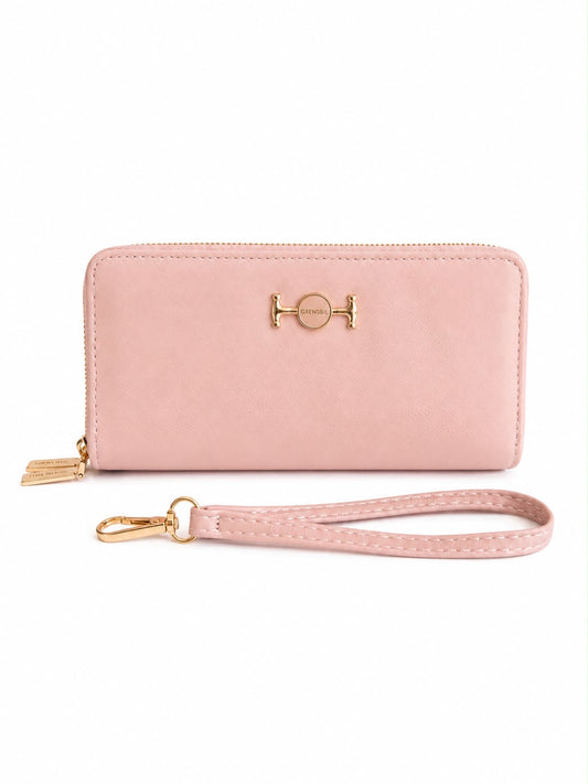 Cartera Dama tipo Wallet rosa claro