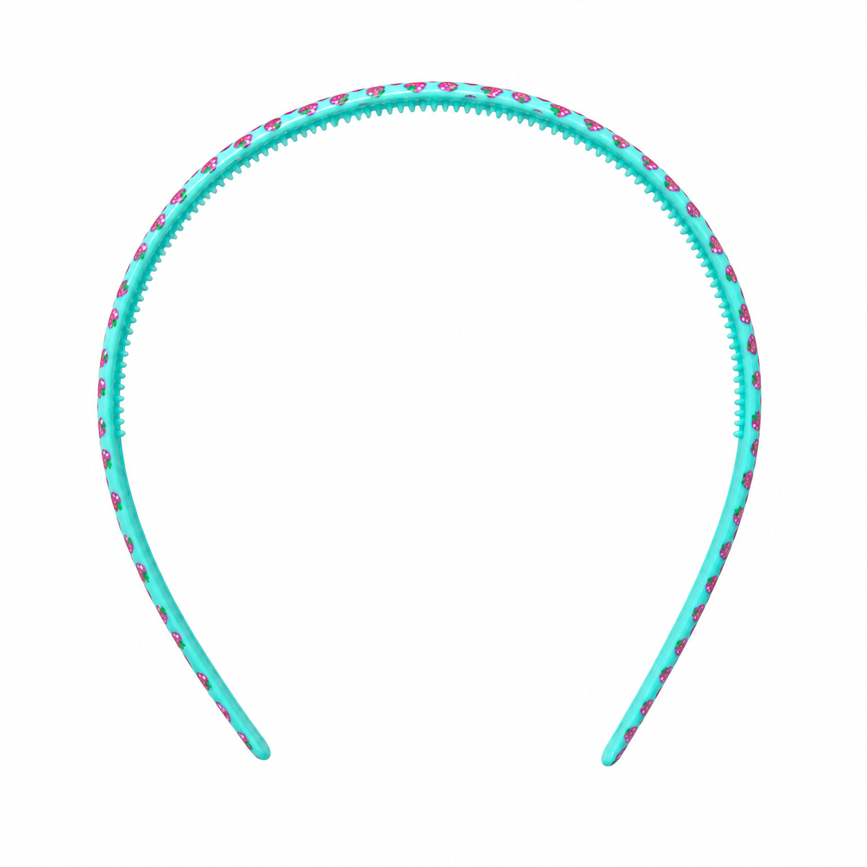 Diadema niña turquesa con fresitas