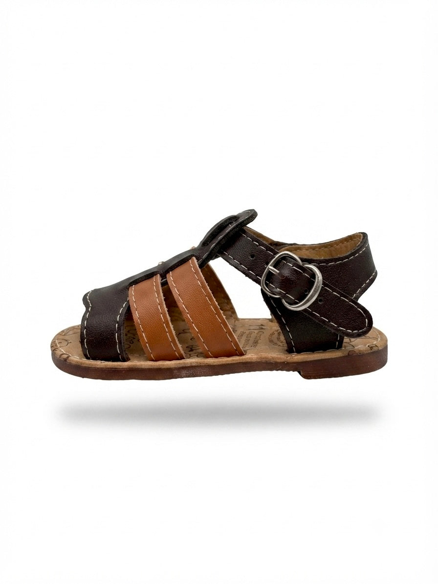 Huaraches niño OFERTA estilo clásico en tonos café