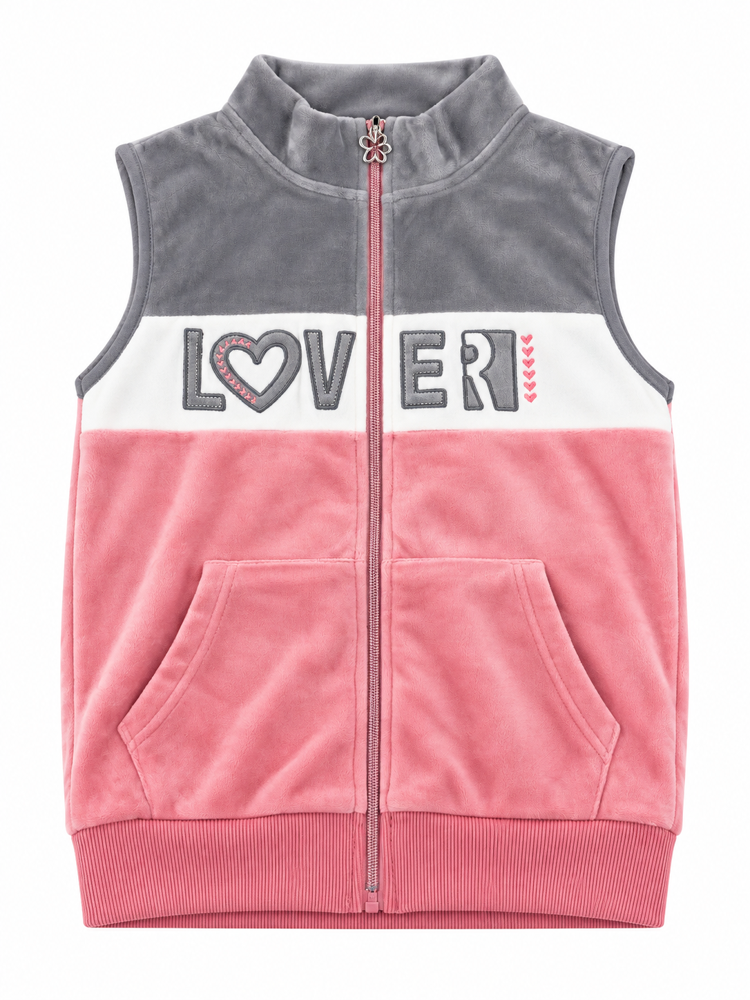 Set niña deportivo rosa y gris “LOVER”