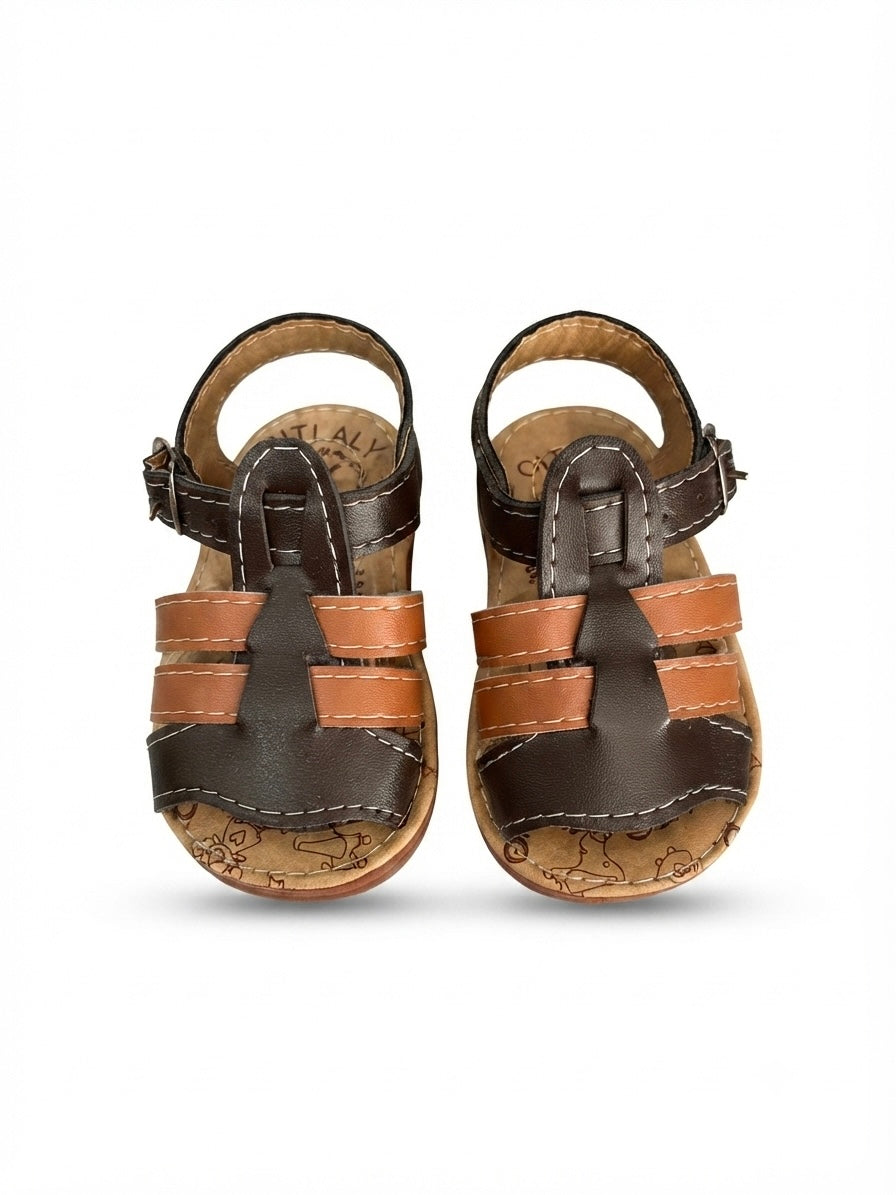 Huaraches niño OFERTA estilo clásico en tonos café