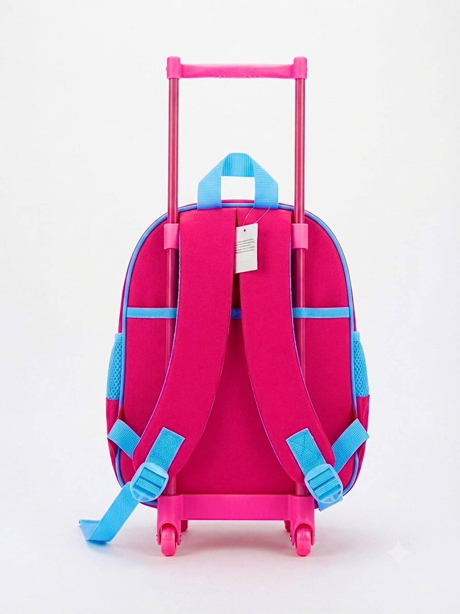 Mochila escolar infantil de Guerreras Cantantes con carrito para kínder