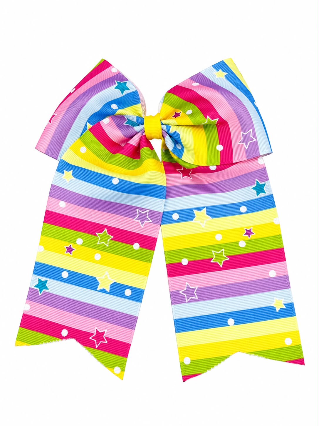 Moño niña arcoíris multicolor con estrellas 🎀🌈⭐