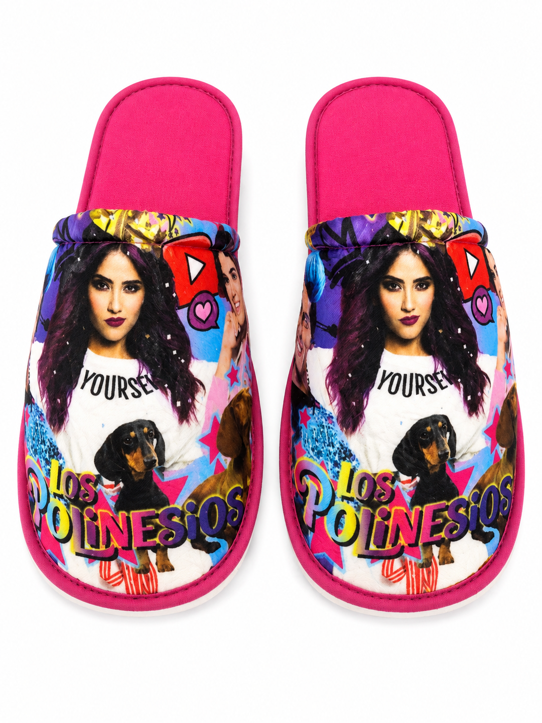 Pantuflas niña diseño influencers multicolor