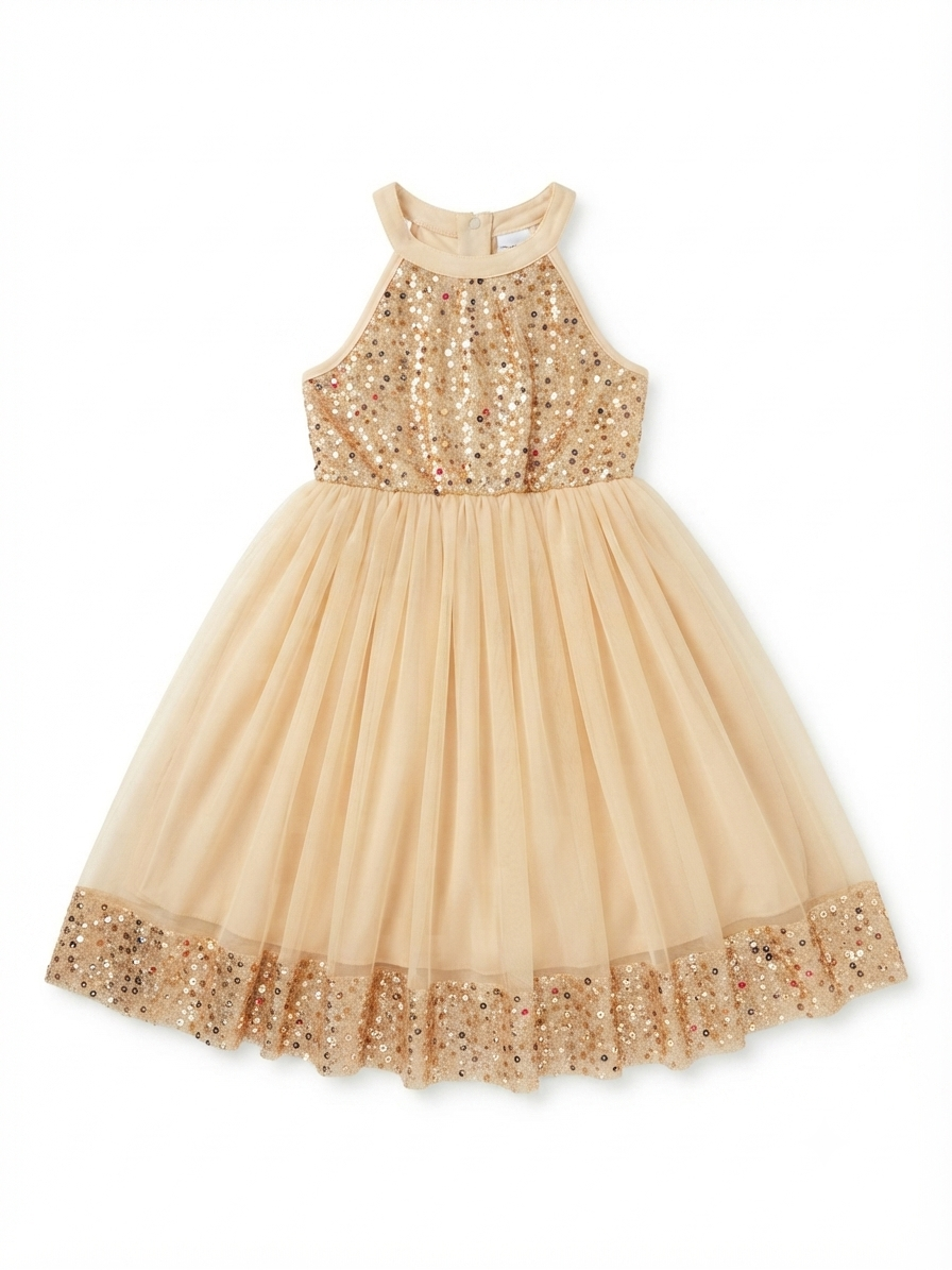 Vestido niña de fiesta con lentejuelas y tul – Elegancia para ocasiones especiales
