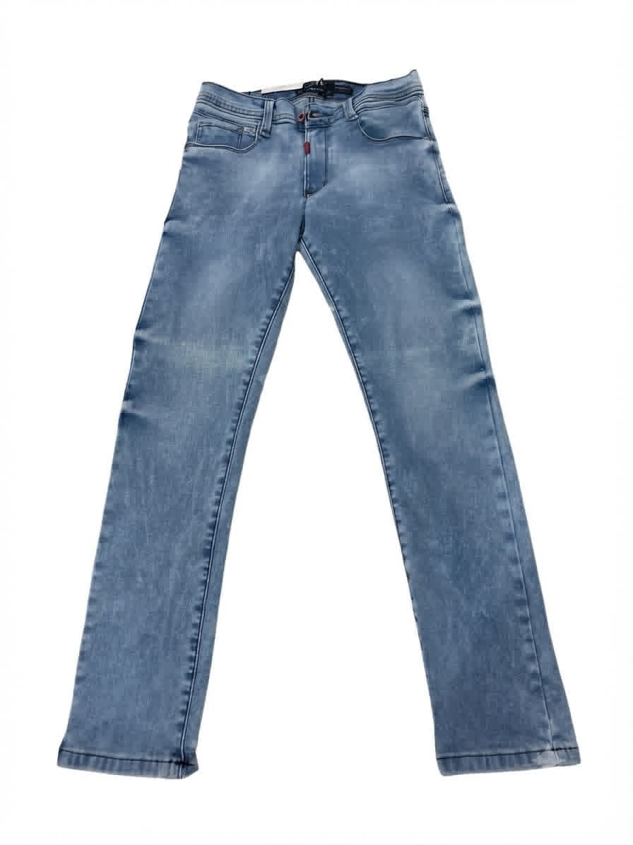 Pantalón Niño de Mezclilla Azul Claro Deslavado