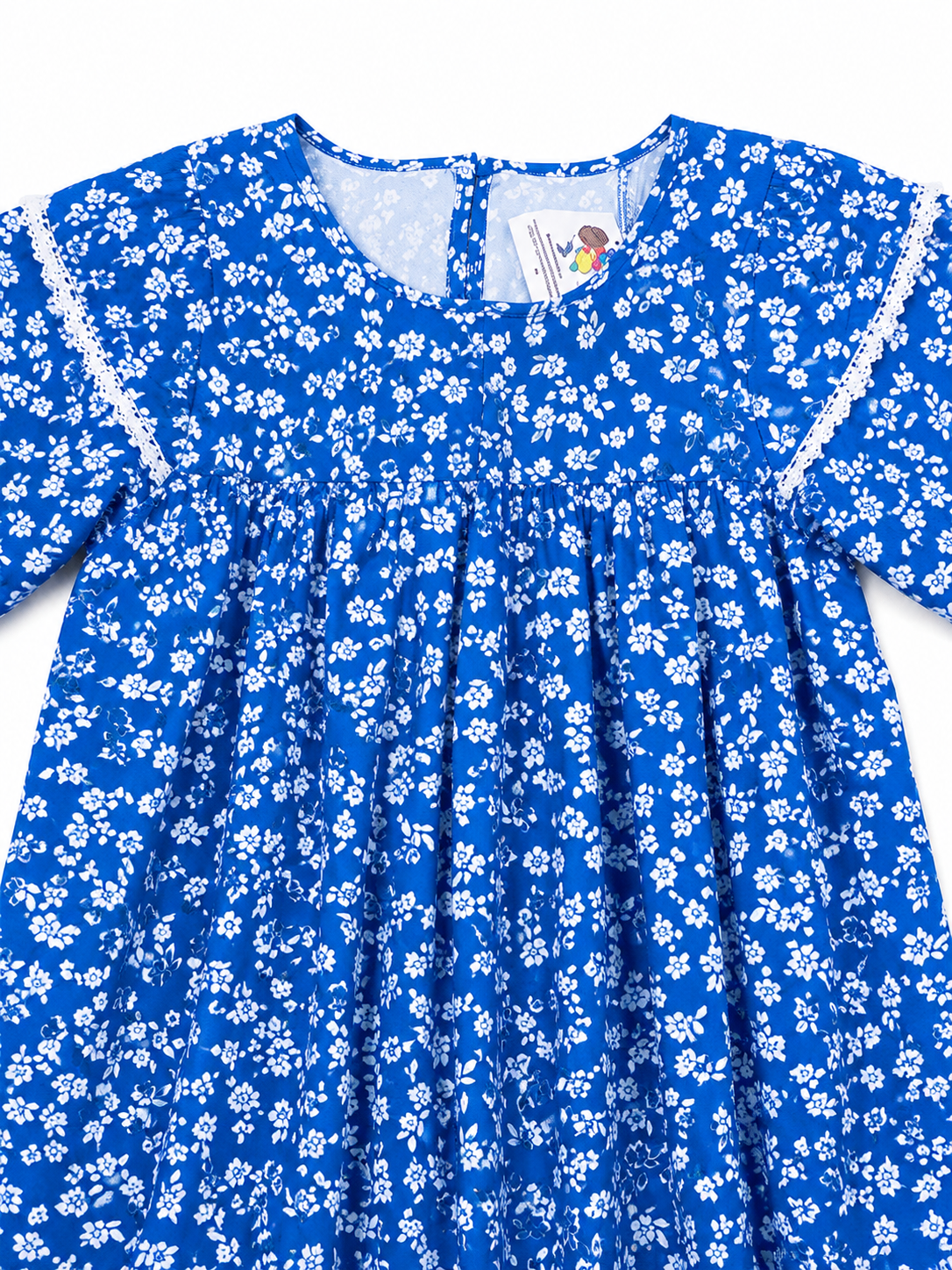 Vestido niña floral azul