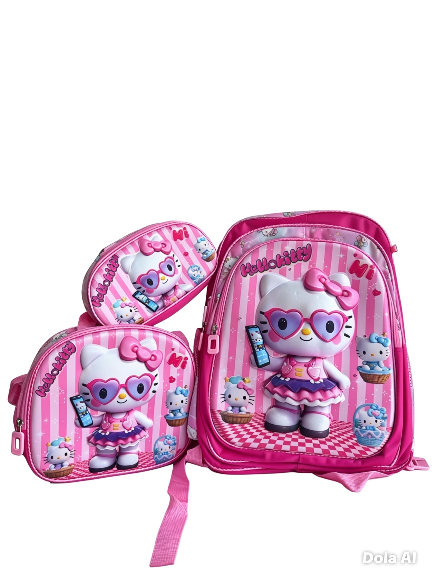 Mochila escolar diseño hello kitty