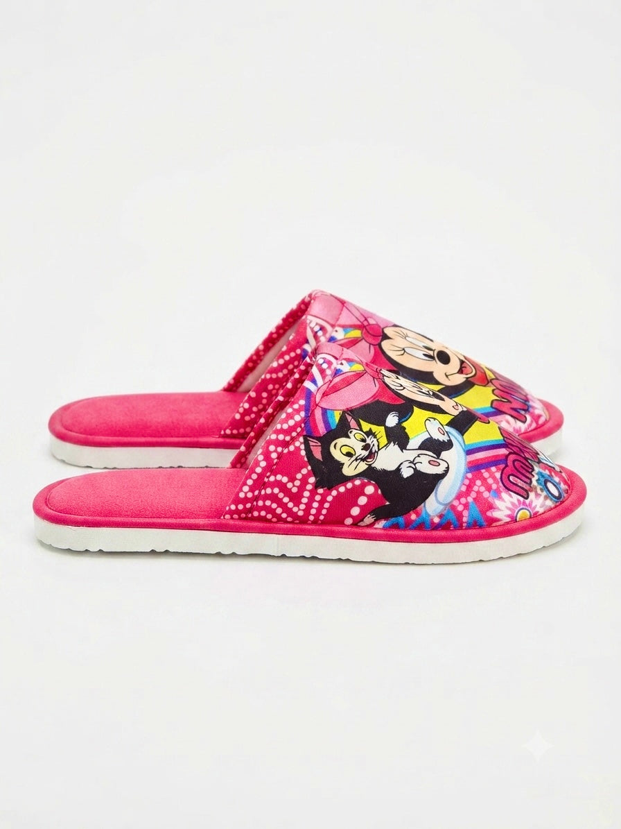 Pantuflas niña diseño ratoncita rosa