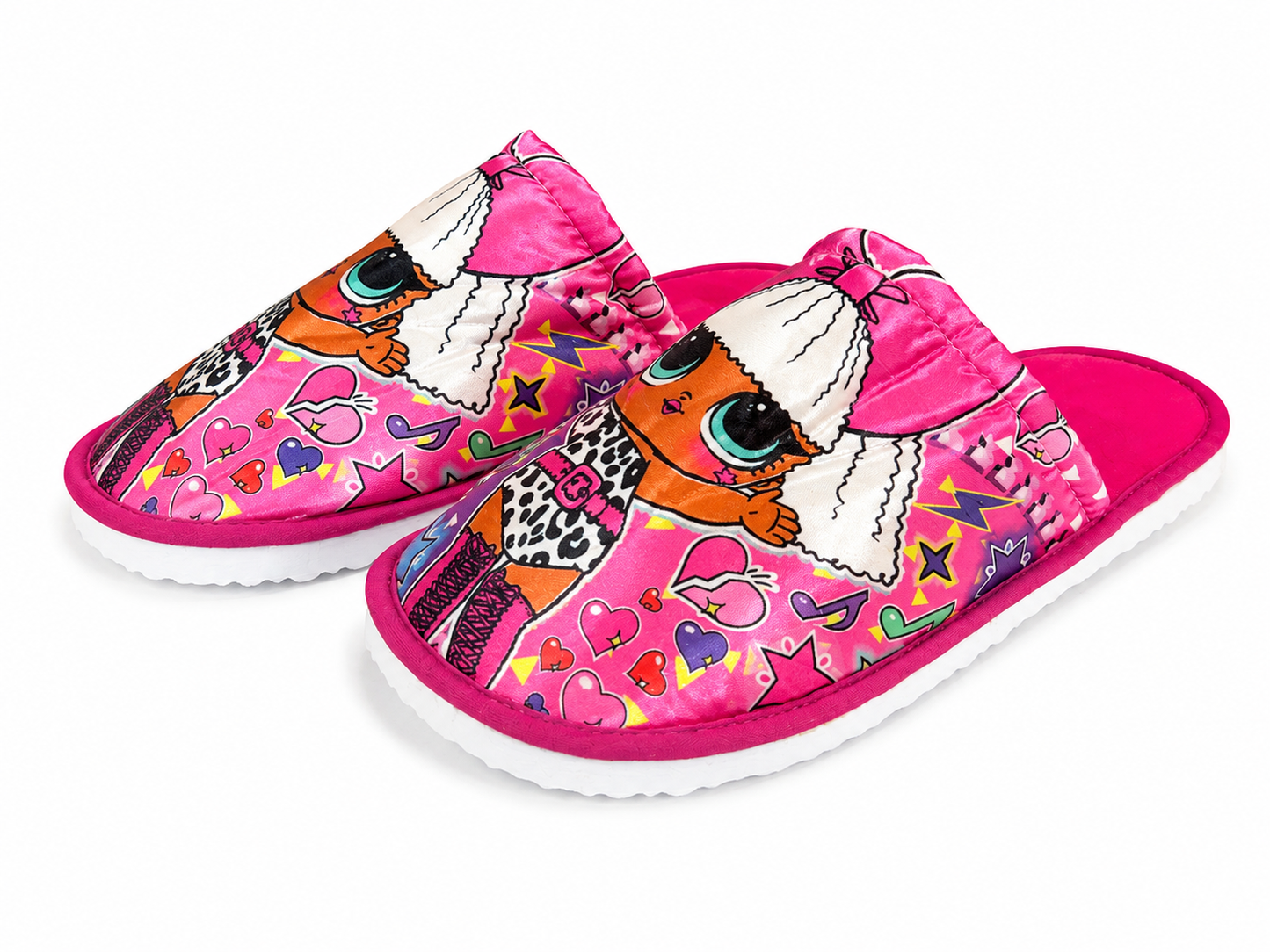 Pantuflas niña diseño muñequita fashion