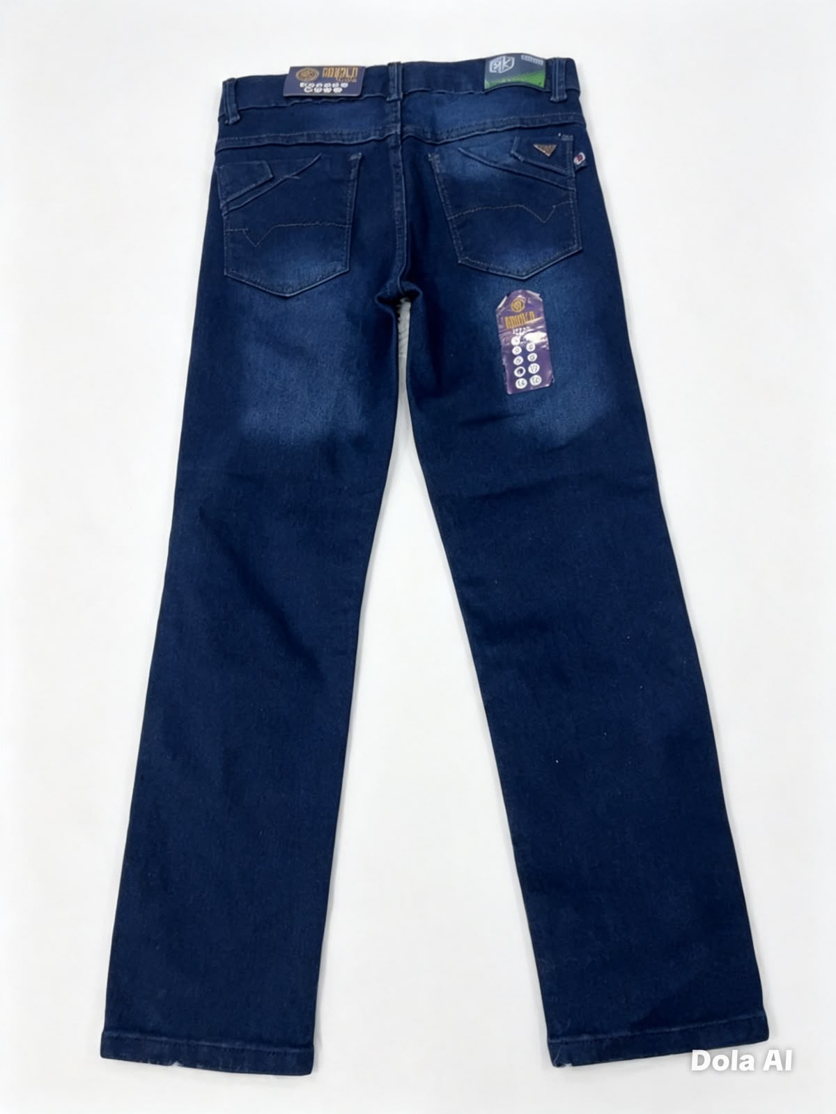 Pantalón niño de mezclilla azul oscuro – Corte recto