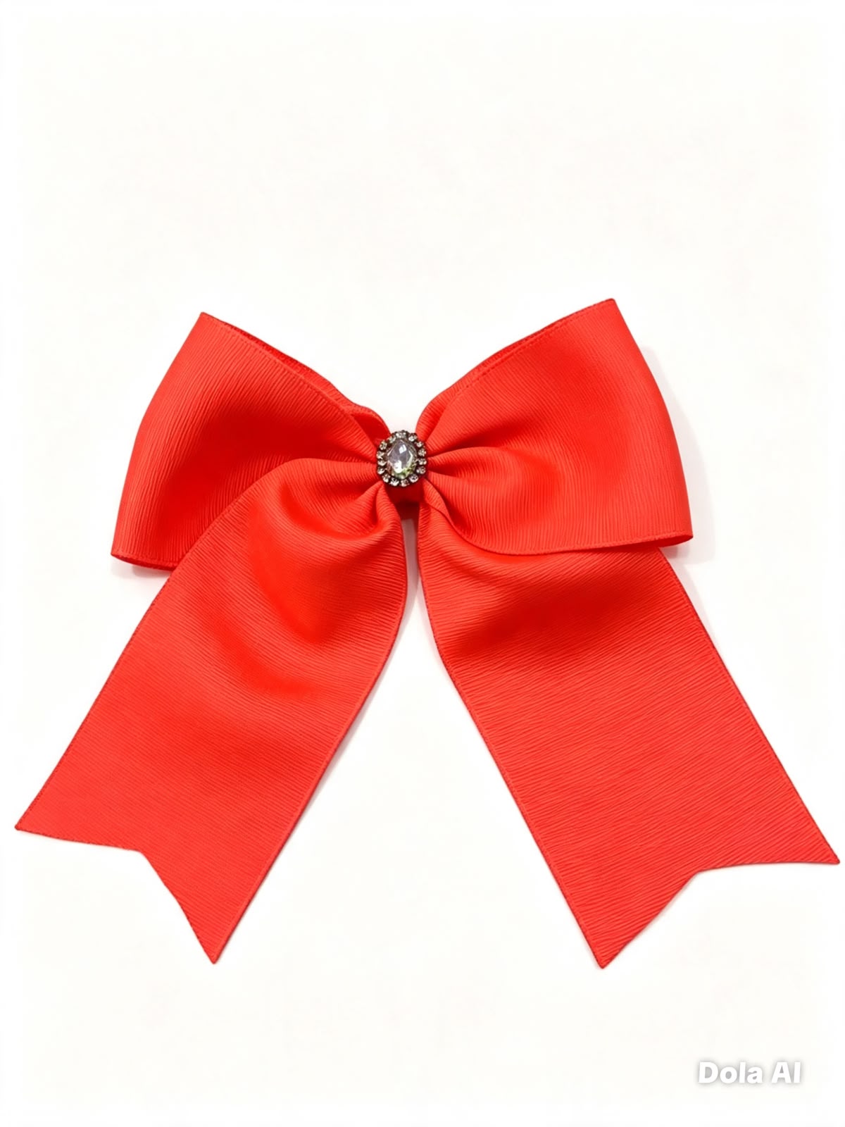 Moño niña rojo con pedrería 🎀✨