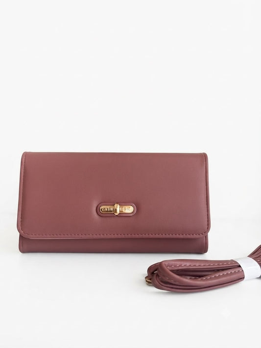 Cartera Dama tipo sobre rosa viejo