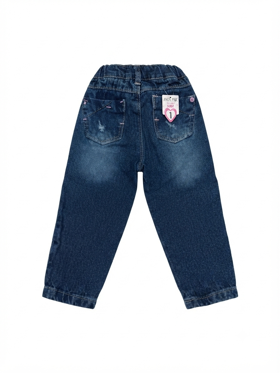 Pantalón Niña bordado gatito