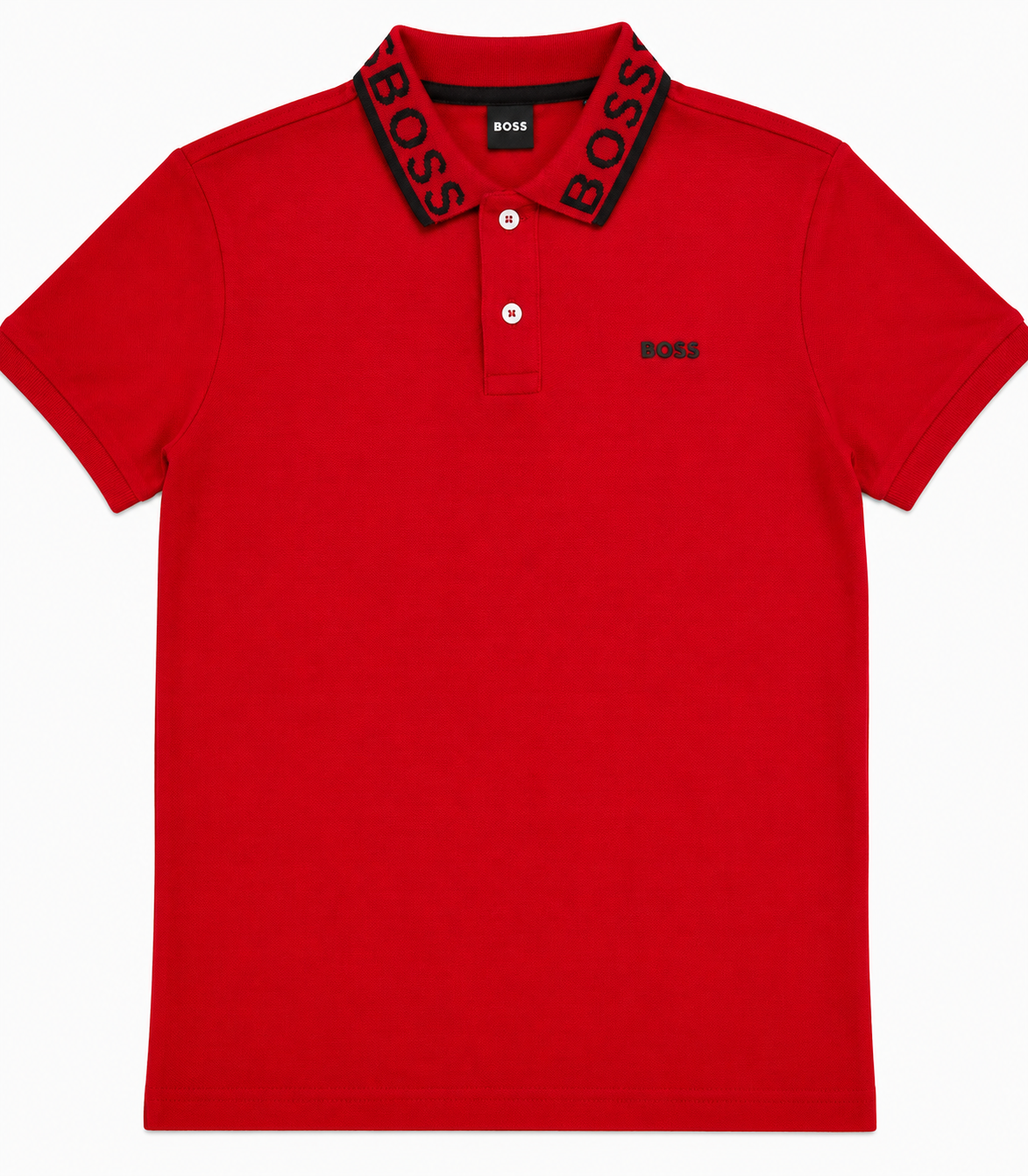 Playera Caballero tipo polo B@SS Roja