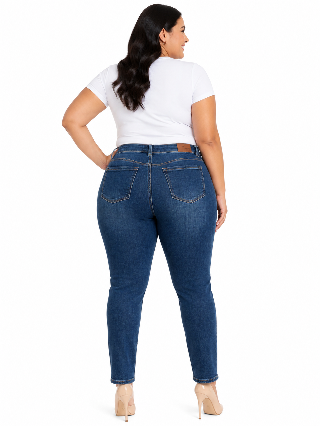 Pantalón dama mezclilla azul medio