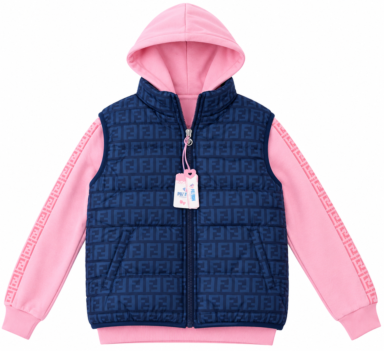 💗 Set niña 3 piezas Rosa & Azul Urban Chic
