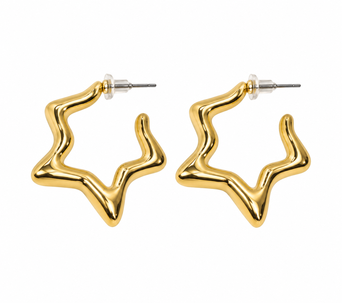 Aretes dama diseño estrella ✨