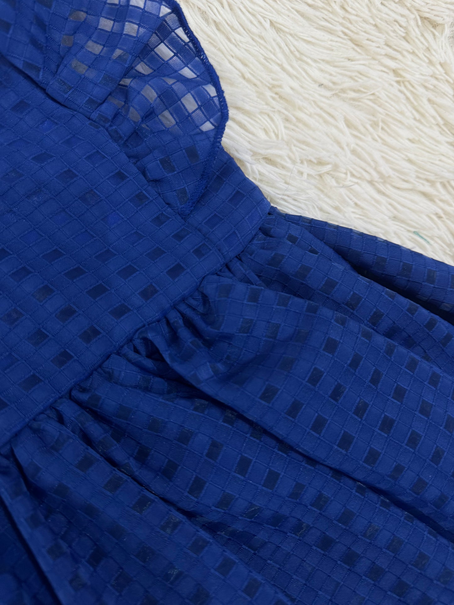 Vestido niña meses azul rey
