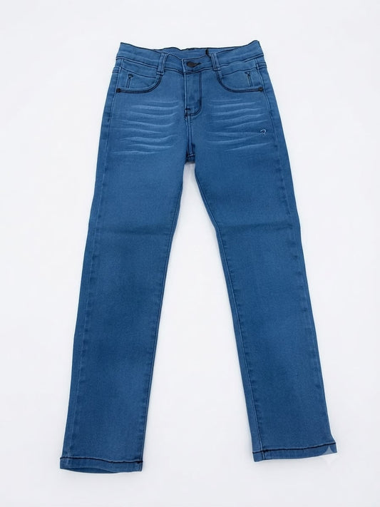 Pantalón niño de mezclilla stretch – Azul claro