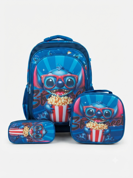 Set Mochila escolar 3 piezas diseño Stiich
