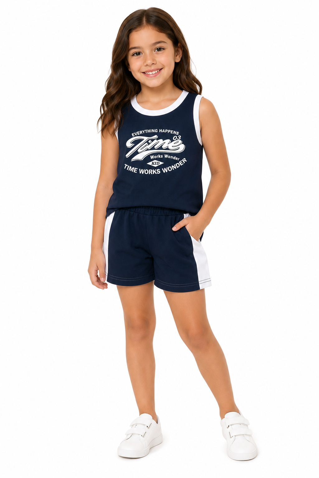 Set niño deportivo sin mangas con short