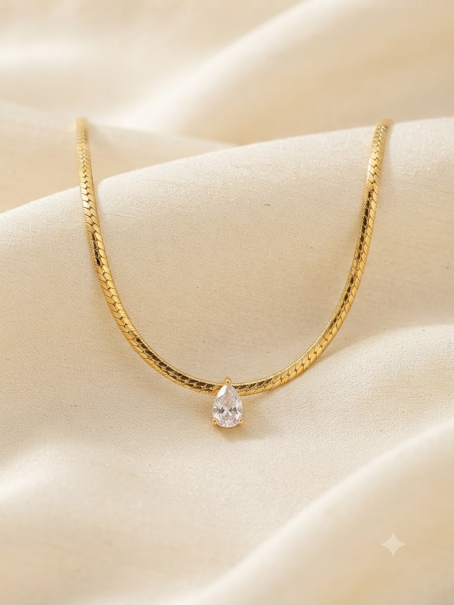 Collar accesorio dama – Cristal gota