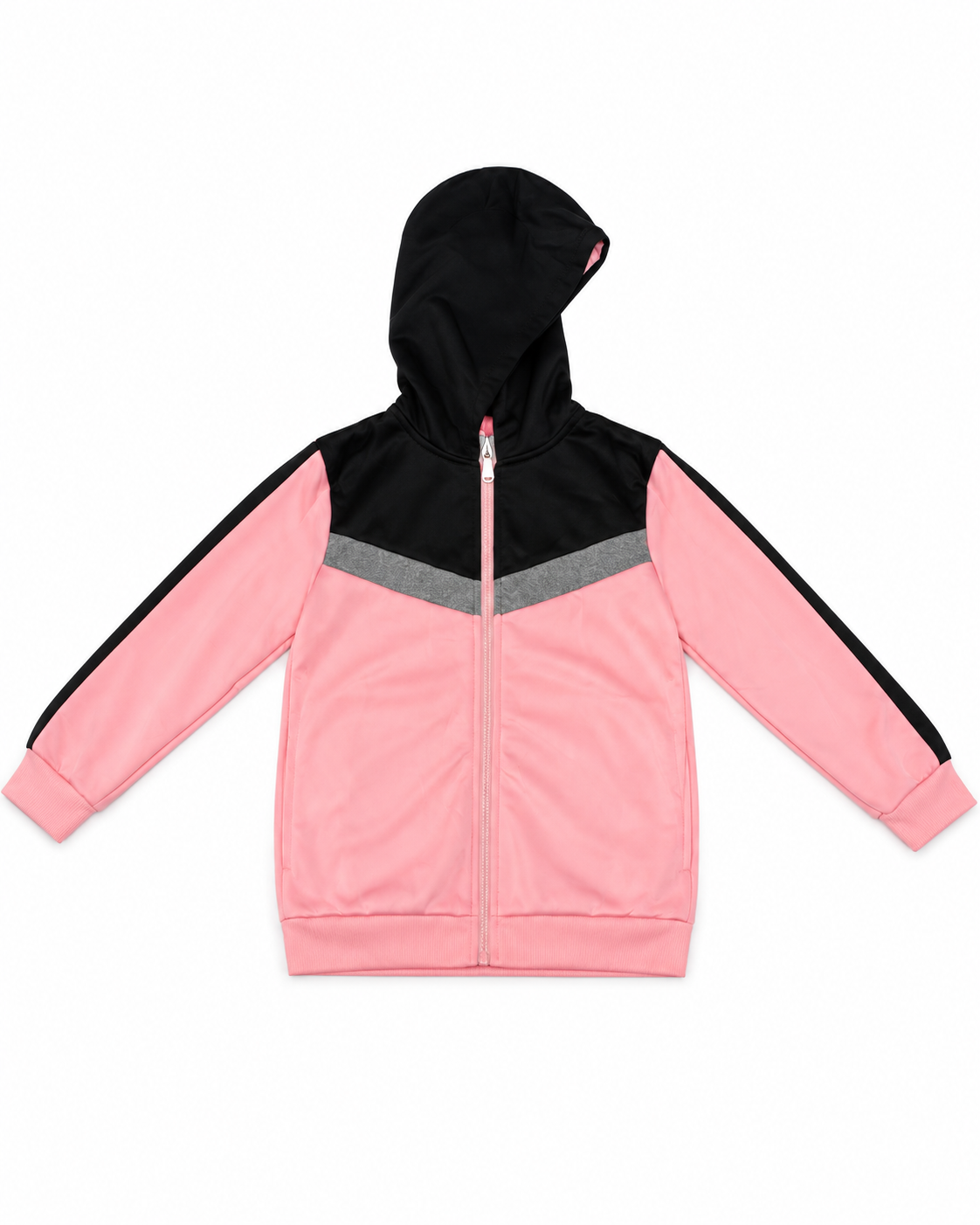 Set niña deportivo- rosa franjas negras