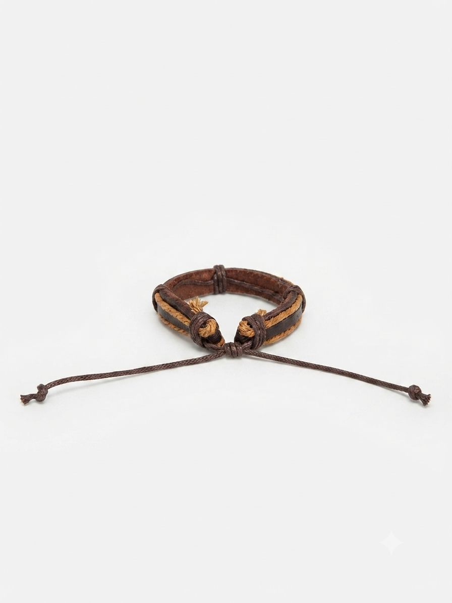 Pulsera caballero ajustable estilo casual 🤎